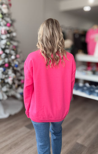 Holly Jolly Pink Sweatshirt