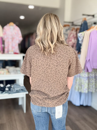 Mama Puff Leopard Short Sleeved Tee