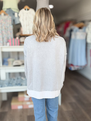 Weekend Mood Mineral Washed Pullover