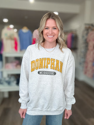 Doniphan Ash Grey Crewneck Sweatshirt