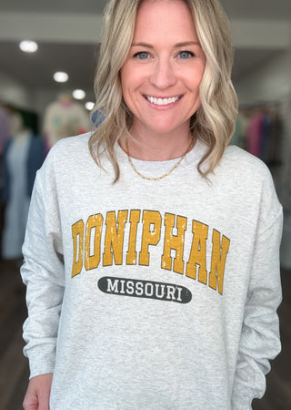 Doniphan Ash Grey Crewneck Sweatshirt