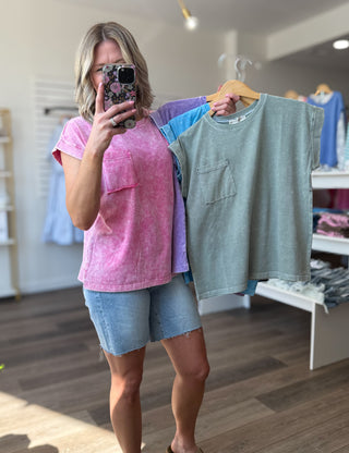 Effortless Cuffed Short Sleeved Tee