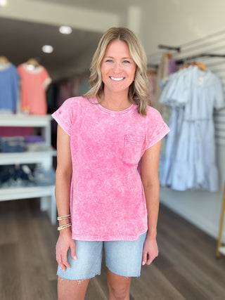 Effortless Cuffed Short Sleeved Tee