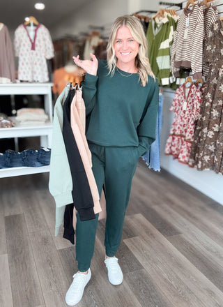 Yes Please Scuba Sweatshirt & Joggers Set