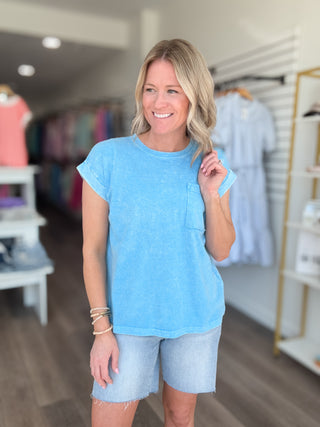 Effortless Cuffed Short Sleeved Tee
