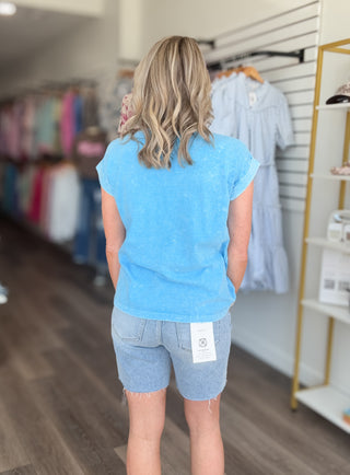 Effortless Cuffed Short Sleeved Tee