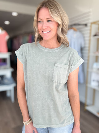 Effortless Cuffed Short Sleeved Tee