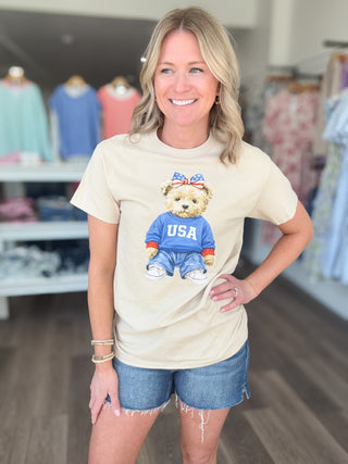 USA Cutie Bear Tee Shirt