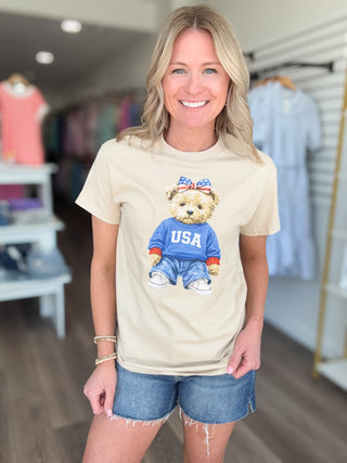 USA Cutie Bear Tee Shirt