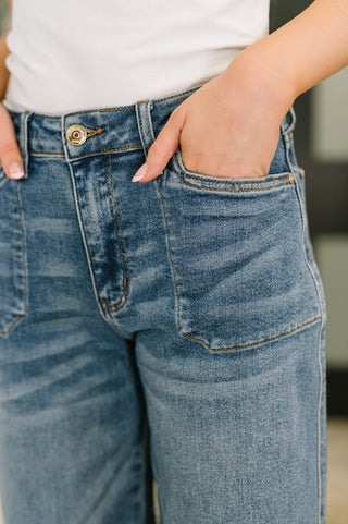 Judy Blue Bella High Waist Soft Barrel Stitch Thru Pocket