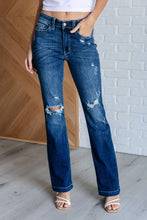 Load image into Gallery viewer, Judy Blue Mila Mid Rise Distressed Bootcut Jeans
