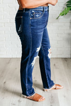 Load image into Gallery viewer, Judy Blue Montana High Rise Rigid Magic Distressed Straight Jeans
