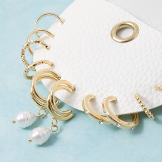 Timeless Gold Hoop Earrings Set