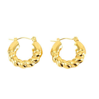 Golden Hour Huggie Hoops