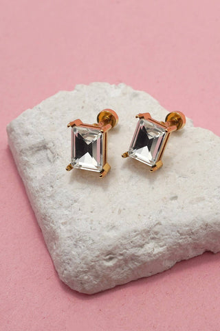 Glisten Screw Back Post Stud Earrings