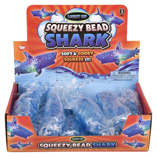 Light Up Squeezy Bead Shark Toy