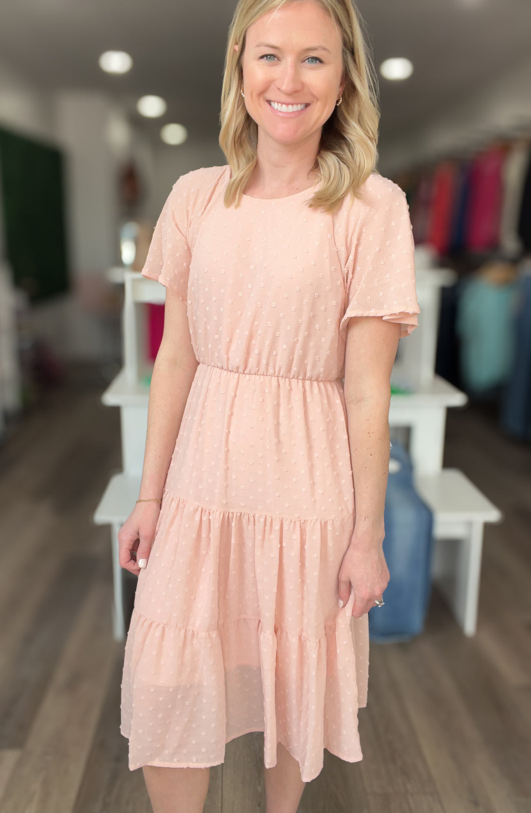 Charming & Sweet Short Sleeve Dress