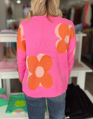 Quietly Bold Mod Floral Sweater