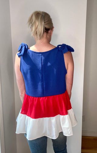 Just You Wait Color Block Tank