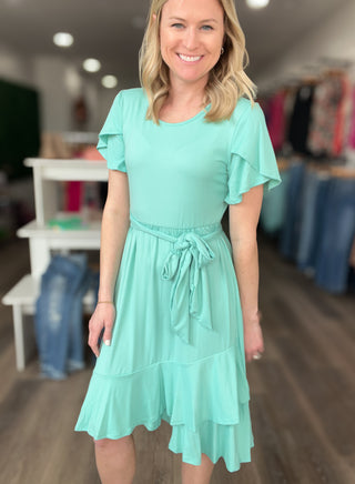 Mint Butter Soft Wrap Dress