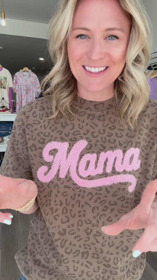 Mama Puff Leopard Short Sleeved Tee