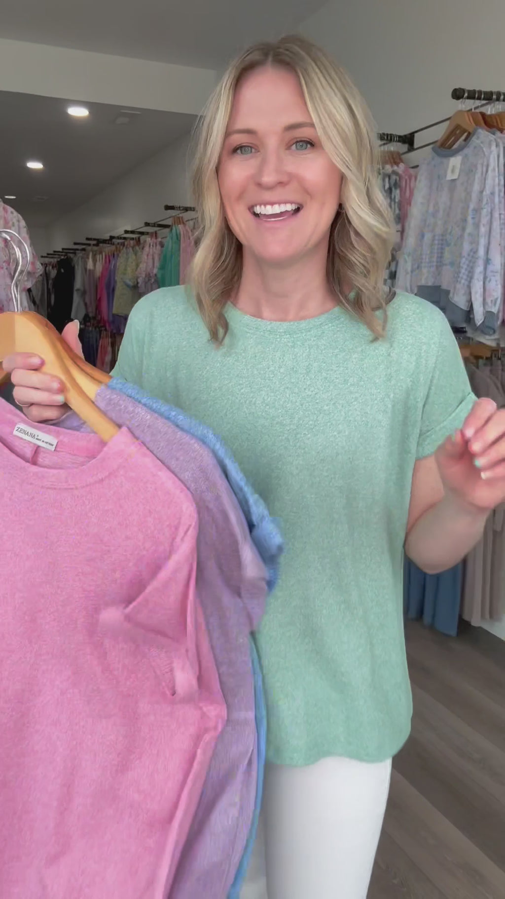 Sweet Comfort Rolled Short Sleeved Tee