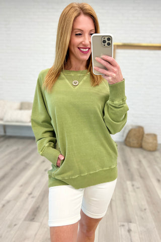 Hands Down Favorite Sweatshirt in Olive