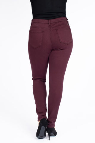 KanCan Burgundy Skinny Jeans Plus