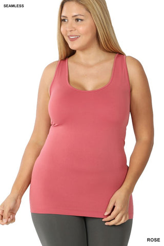 Scoop Neck Seamless Tank Plus