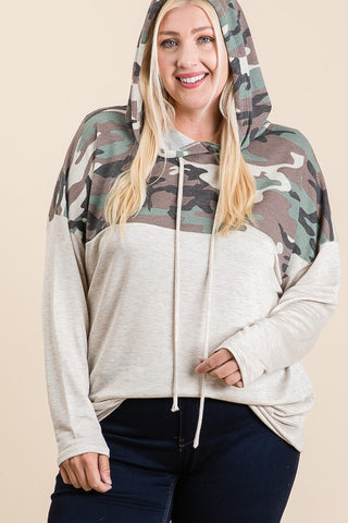 Cute in Camo Plus Hoodie