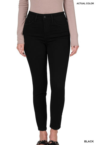 Black High Rise Skinny Jeans