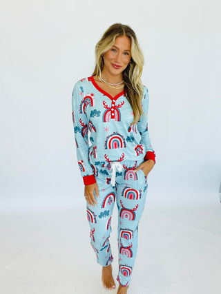 PREORDER: Long Sleeve Holiday Pajamas In Assorted Prints