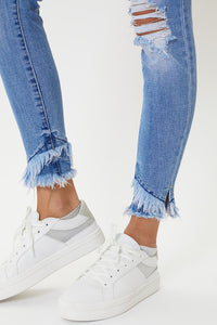 KanCan Mid Rise Distressed Skinnies