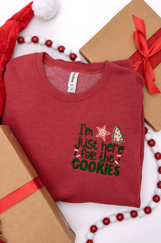 PREORDER: Christmas Cookies Embroidered Sweatshirt