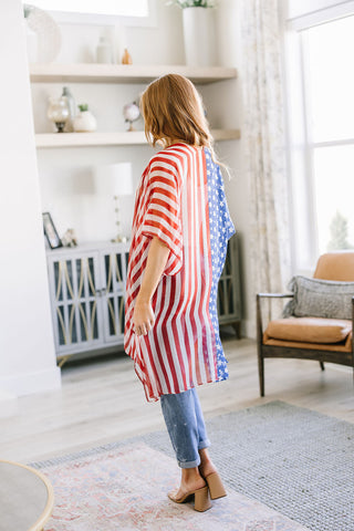 Fluttering Flag Kimono