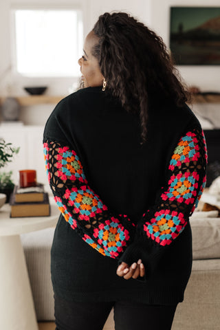 Granny Knows Best Crochet Accent Sweater