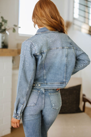 Judy Blue Reese Rhinestone Denim Jacket