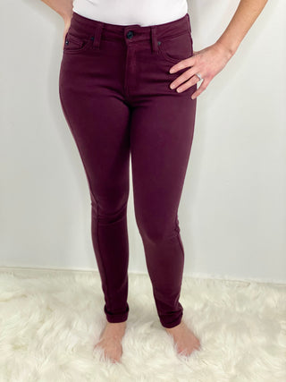 KanCan Burgundy Skinny Jeans