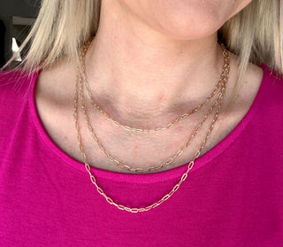 Triple Layered Chain Necklace