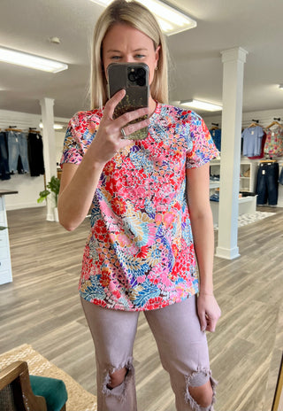 Flowers Everywhere Floral Top