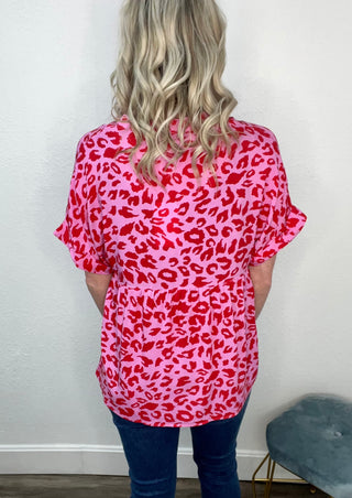 Sassy & Sophisticated Animal Print Blouse