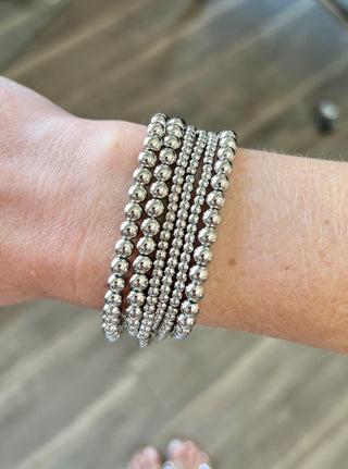 Silver Stretch Bracelets