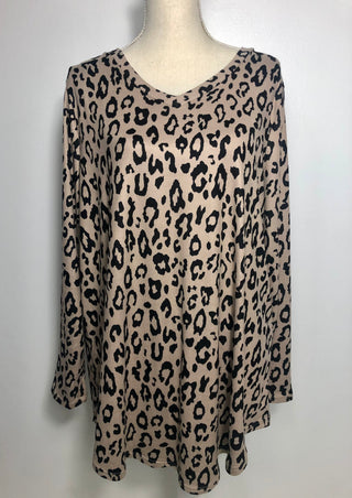 Plus Leopard Top