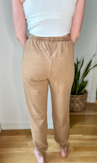 Unconditional Comfort Joggers in Deep Camel