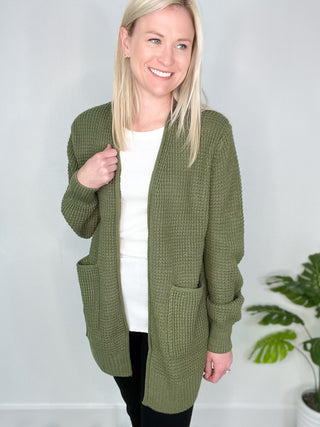 Waffle Knit Cardigan