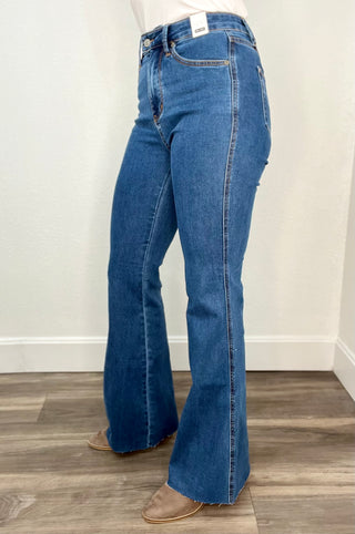 Judy Blue Francine Tummy Control Flared Jeans