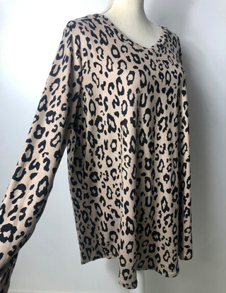 Plus Leopard Top
