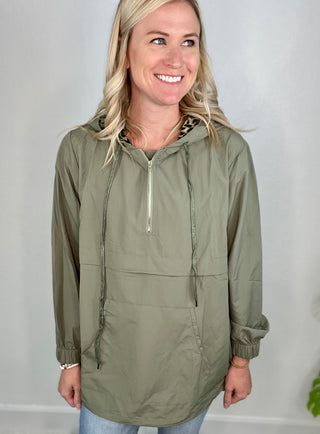 Olive Windbreaker